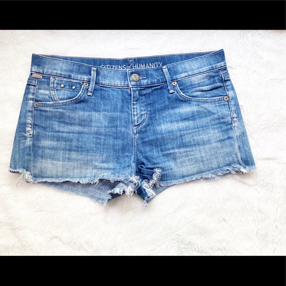 Citizens of Humanity Cutoff Denim Shorts - Picture 3 of 8